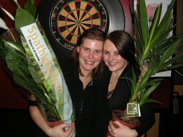 Ilona en Floortje, de winnaars van de A-rondes.