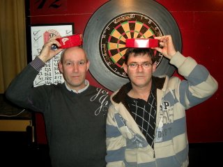 Tony en Chris, de winnaars van de B-rondes.